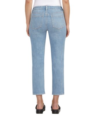 Women's Ruby Mid Rise Straight Cropped Jeans