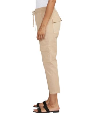 Women's Textured Cargo Cropped Pants