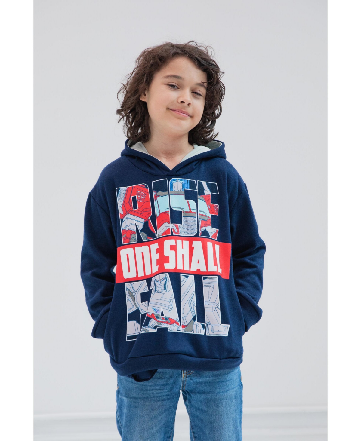 Transformers Toddler Boys Optimus Prime Bumblebee Megatron Half Zip Pullover Hoodie