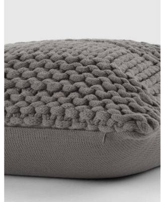Cozy Chunky Knit Decorative Pillow, 20" x 20"