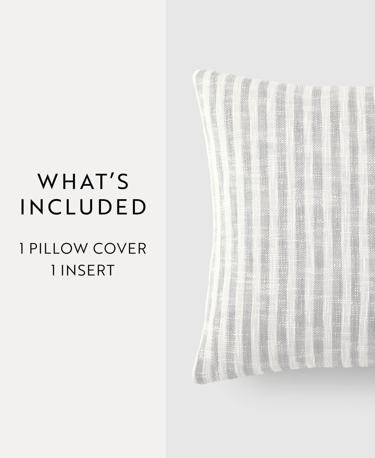 ienjoy Home Yarn Dyed Thin Stripe Decorative Pillow,