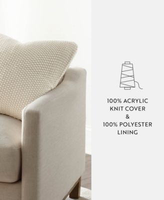 Stitch Knit Decorative Pillow, 20" x 20"