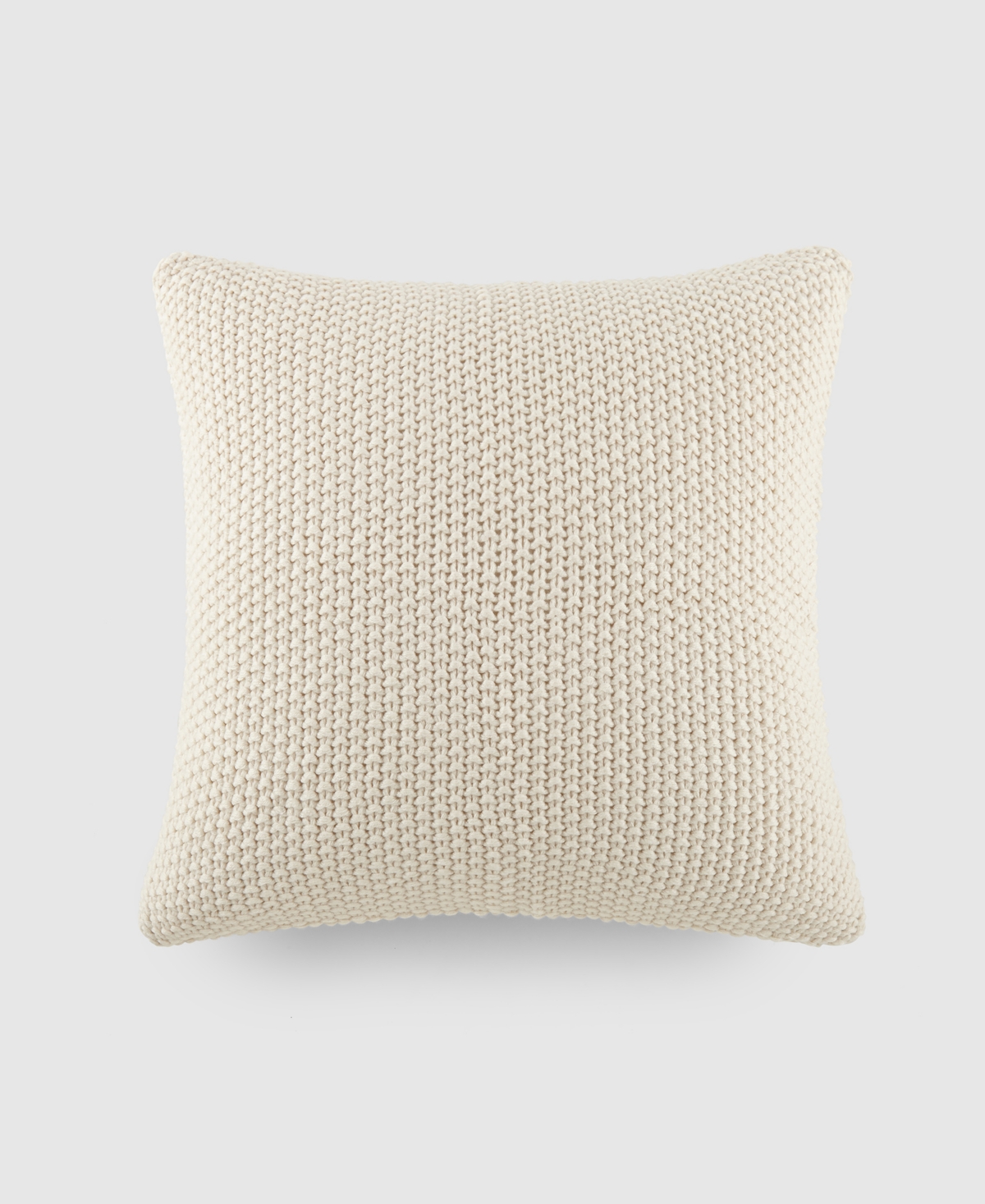 Ienjoy Home Stitch Knit Decorative Pillow, 20" X 20" In Ivory
