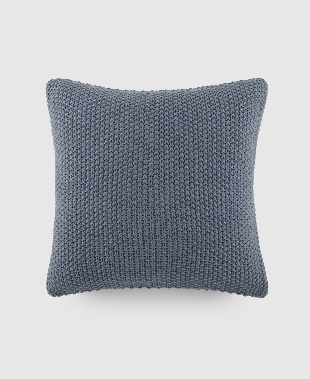 Ienjoy Home Stitch Knit Decorative Pillow, 20" X 20" In Light Blue