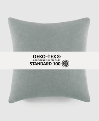 Stone Washed and Distressed Decorative Pillow, 20" x 20"