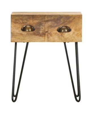 Bedside Cabinet 15.7"x11.8"x19.7" Solid Mango Wood