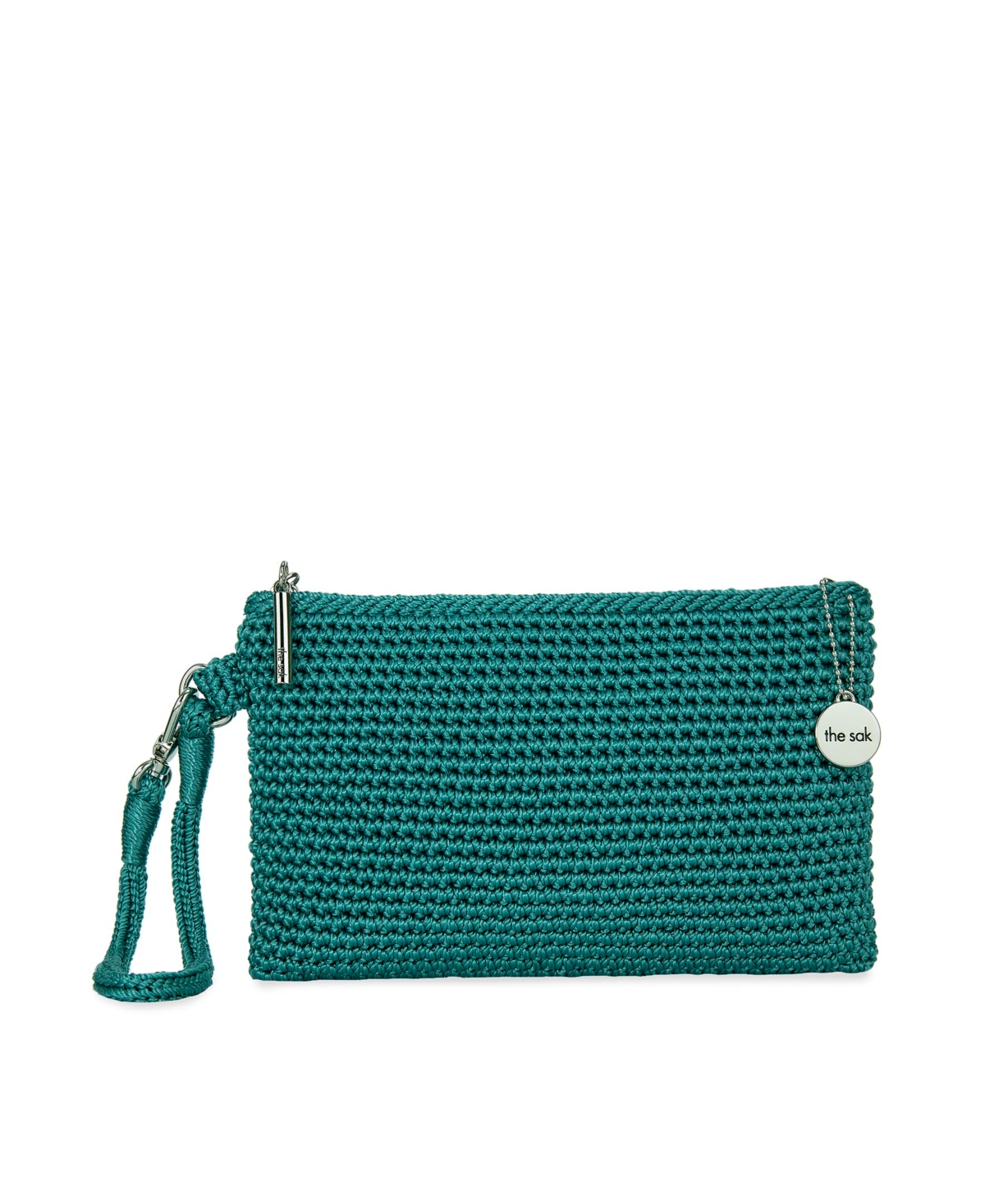 Vita Crochet Small Wristlet Wallet - Azure