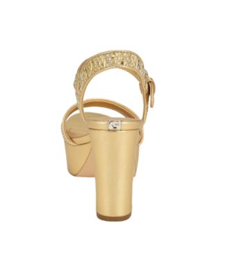 Women's Haldemiy Two Band Ankle Strap Platform Dress Sandals