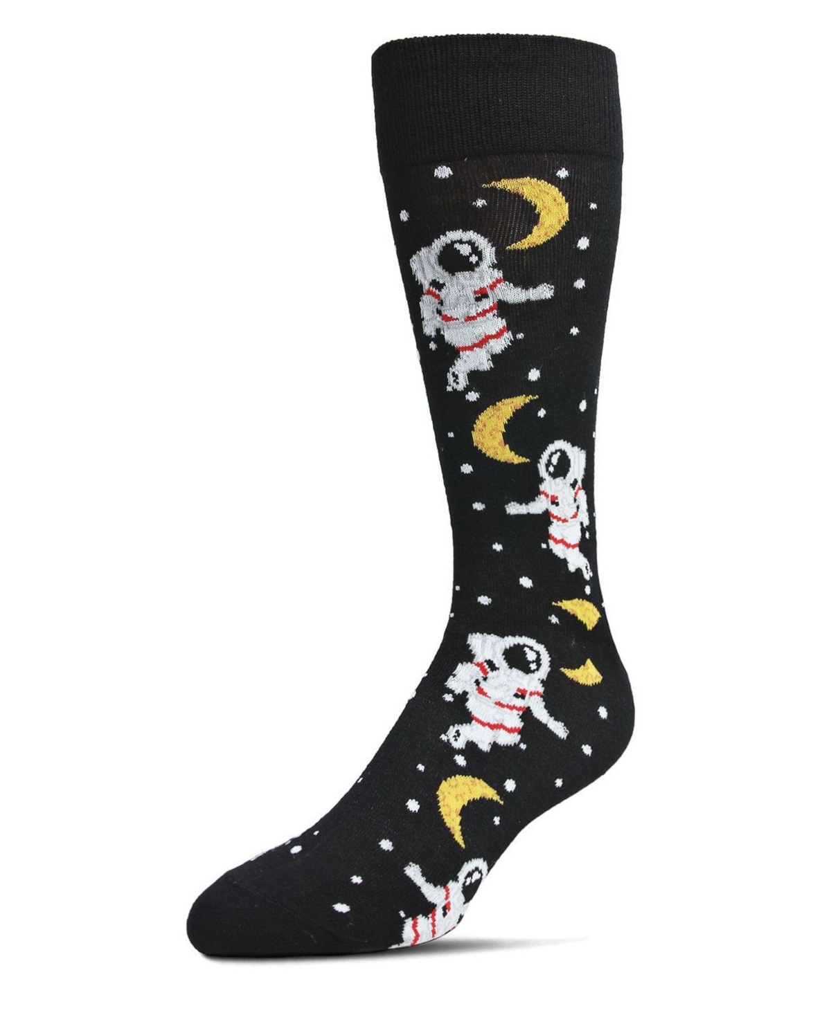 Shop Memoi Men's Stellar Moonwalk Astronaut Novelty Crew Socks In Navy Blazer