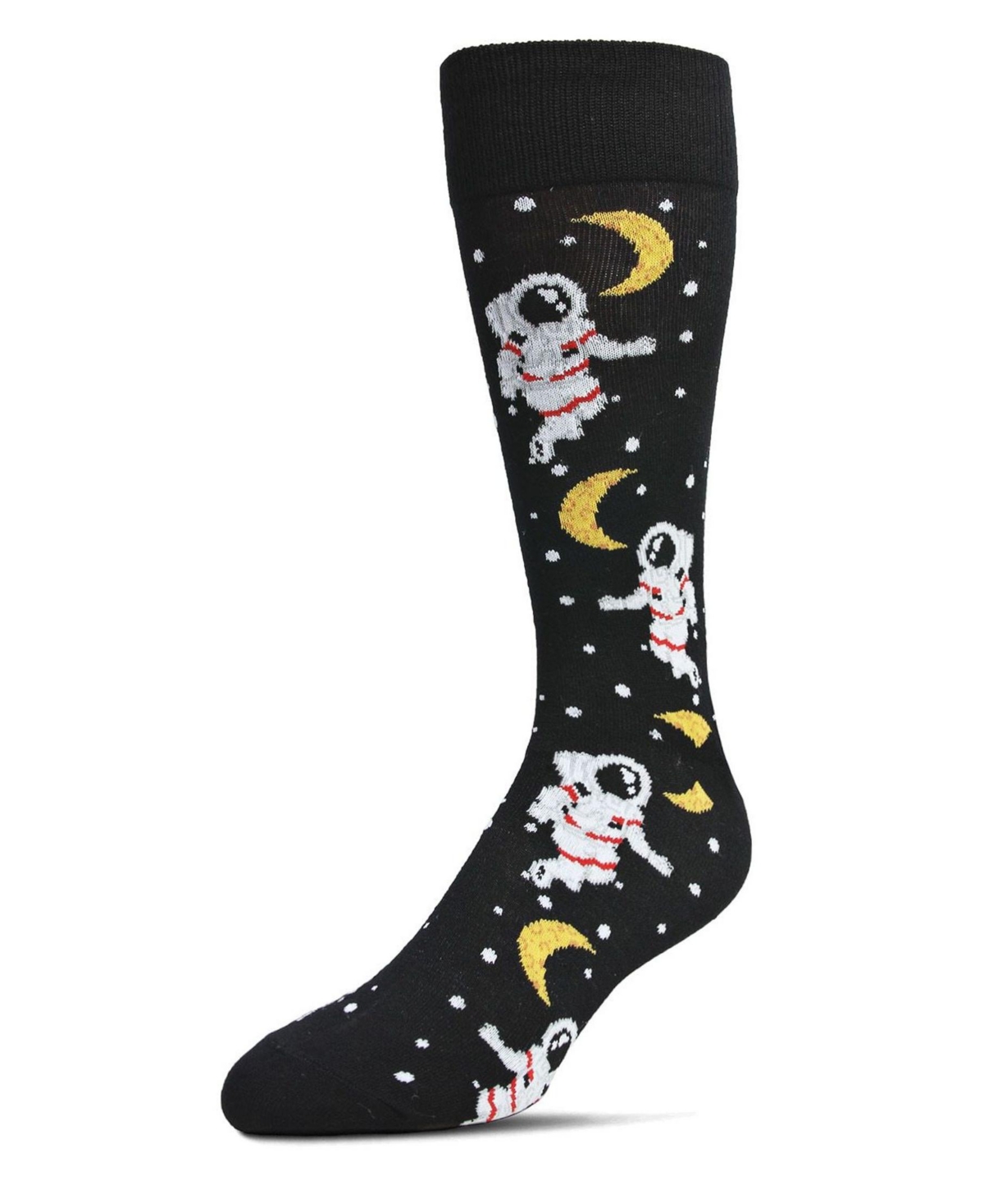 Men's Stellar Moonwalk Astronaut Novelty Crew Socks - Navy Blazer