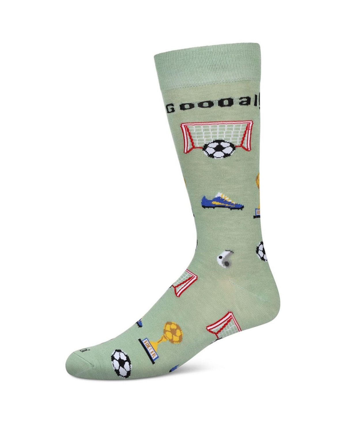 Men's Soccer Novelty Crew Socks - Moss