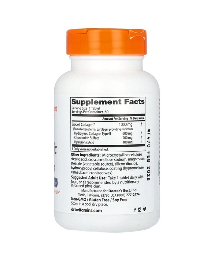 Doctor's Best Hyaluronic Acid + Chondroitin Sulfate with BioCell