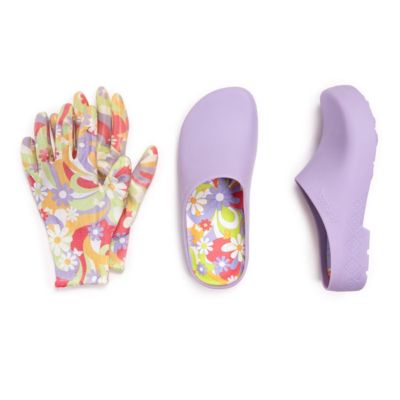 Women's Garden Clog and Glove Set