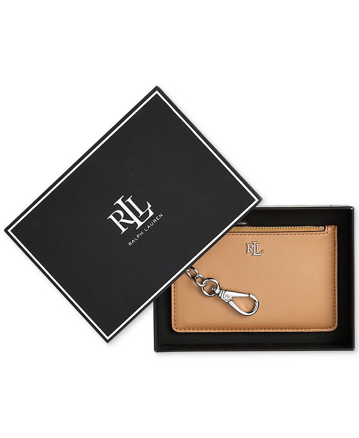 Lauren Ralph Lauren Leather Zip Card Case Macy's