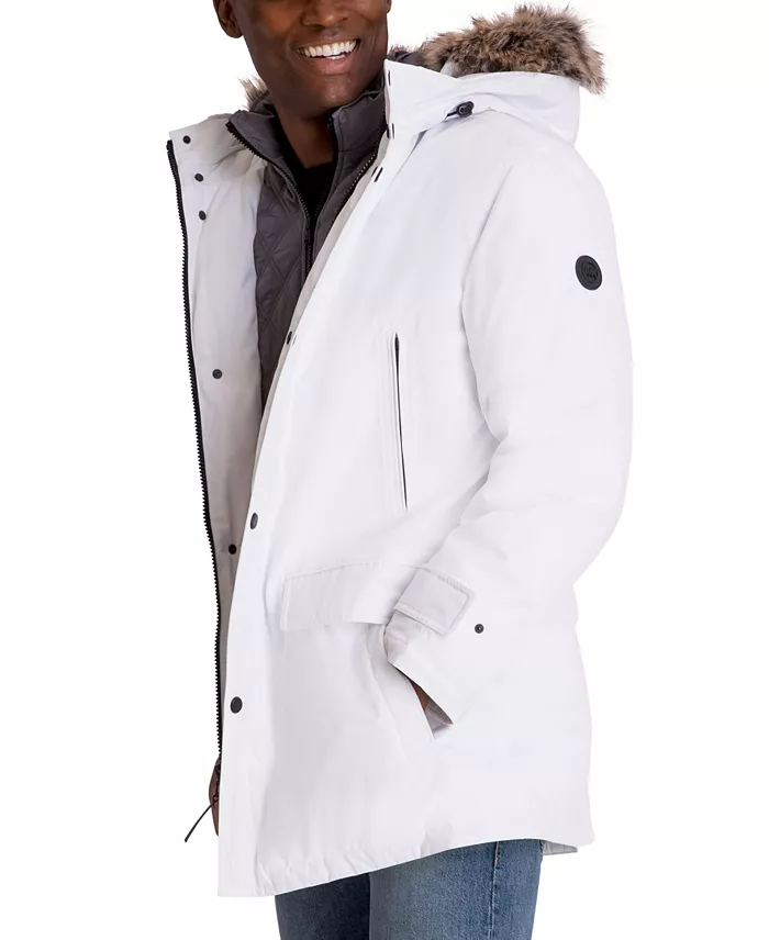 Men's Hooded Bib Snorkel Parka Coat - thumbnail 9
