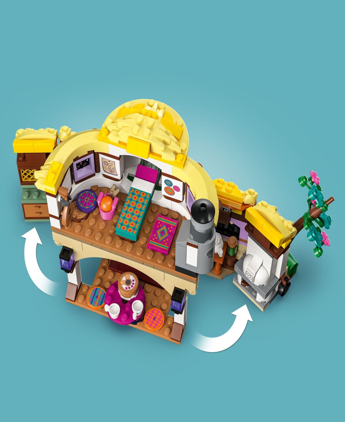 Shop Lego Disney Wish- Asha's Cottage Princess Building Toy Set 43231, 509 Pieces In Multicolor