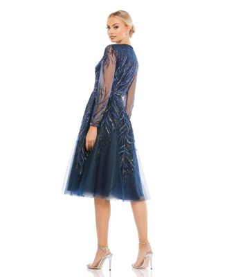 Mac Duggal SALEアシンメトリーネック美スタイルカクテルドレス Cocktail and Party Dresses - Mac Duggal