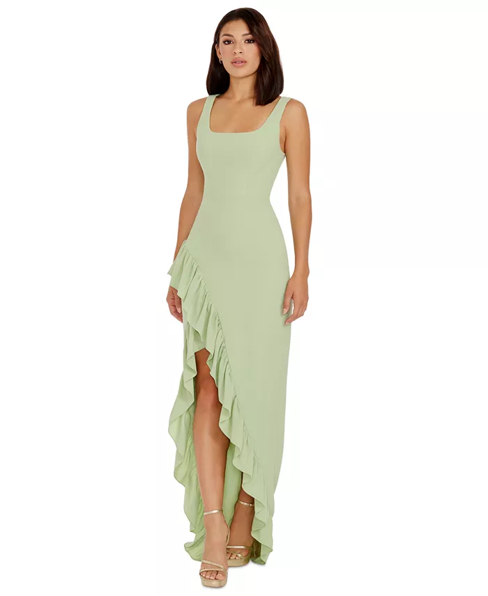 Women's Charlene Ruffled High-Low Gown - thumbnail 8