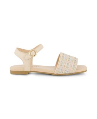 Little and Big Girls Hazel Woven Open Toe Sandals