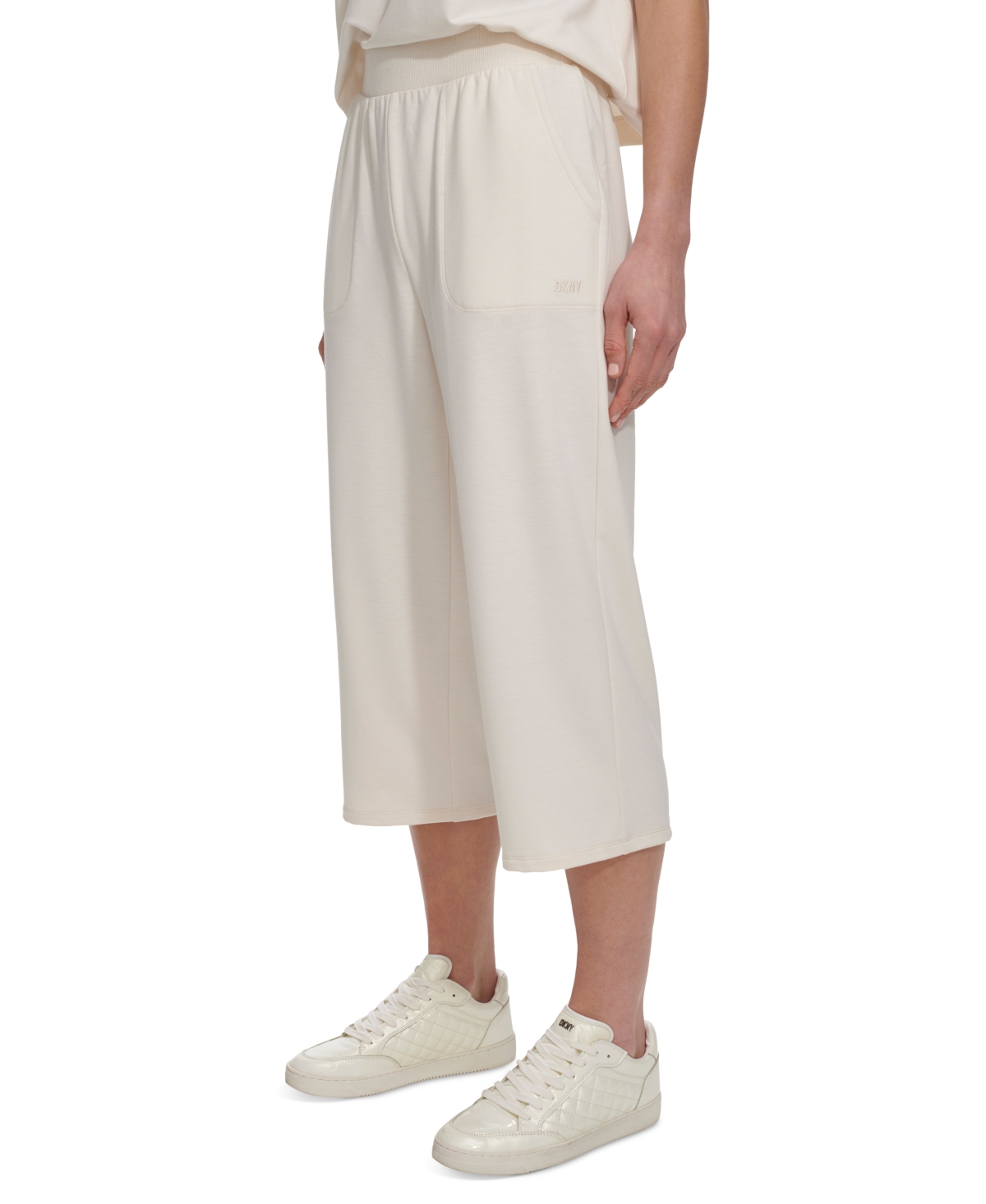 Dkny Sport Women's High-Rise Cropped Wide-Leg Pants
