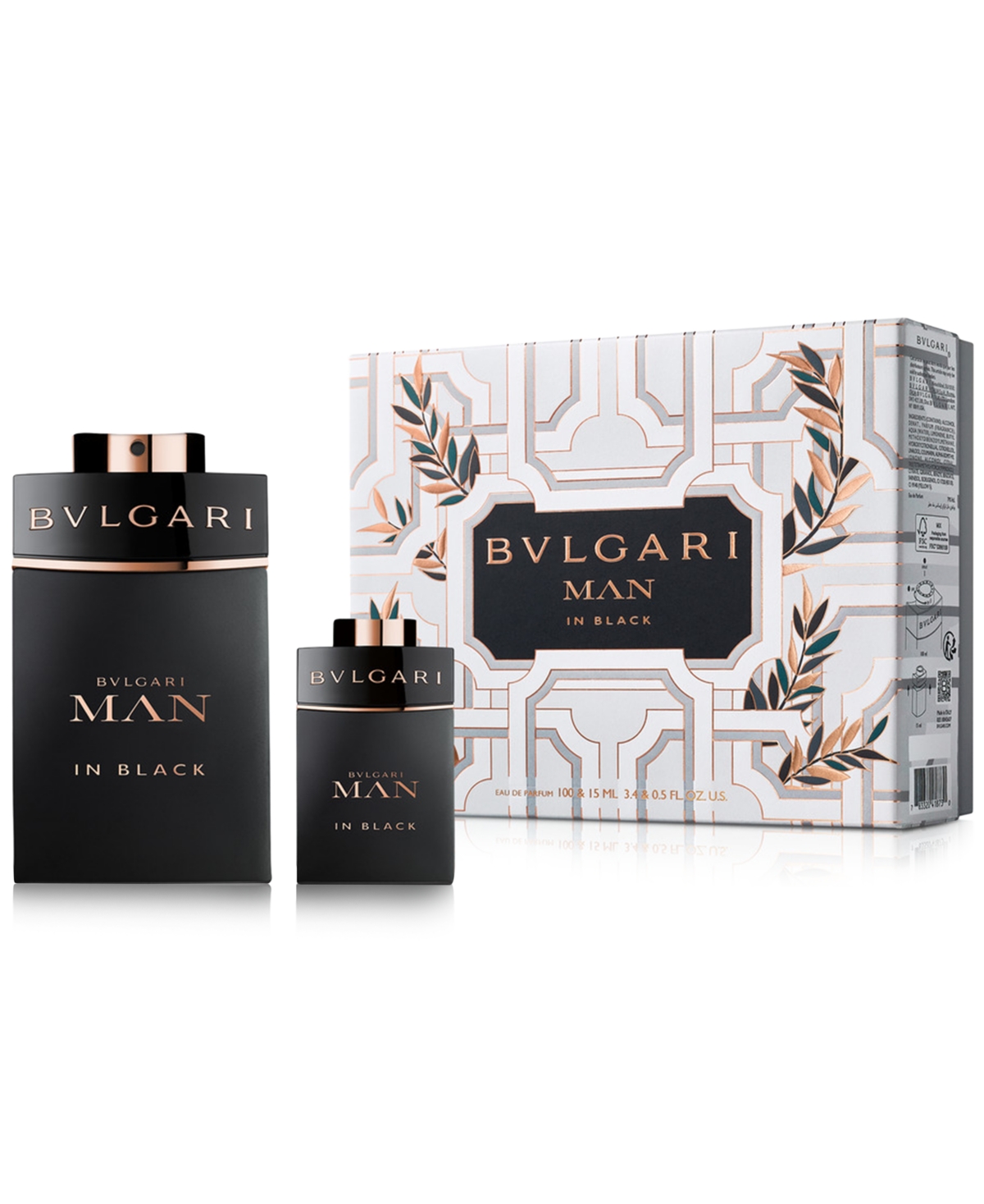 Shop Bvlgari Men's 2-pc. Man In Black Eau De Parfum Gift Set In No Color