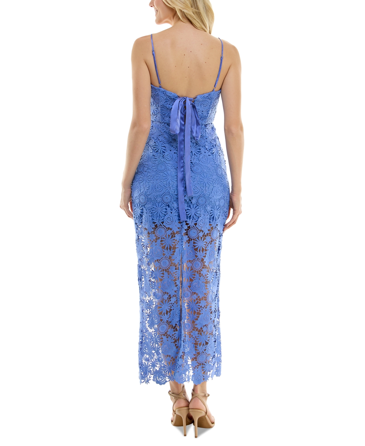 Taylor Women's Lace Tie-Back Gown