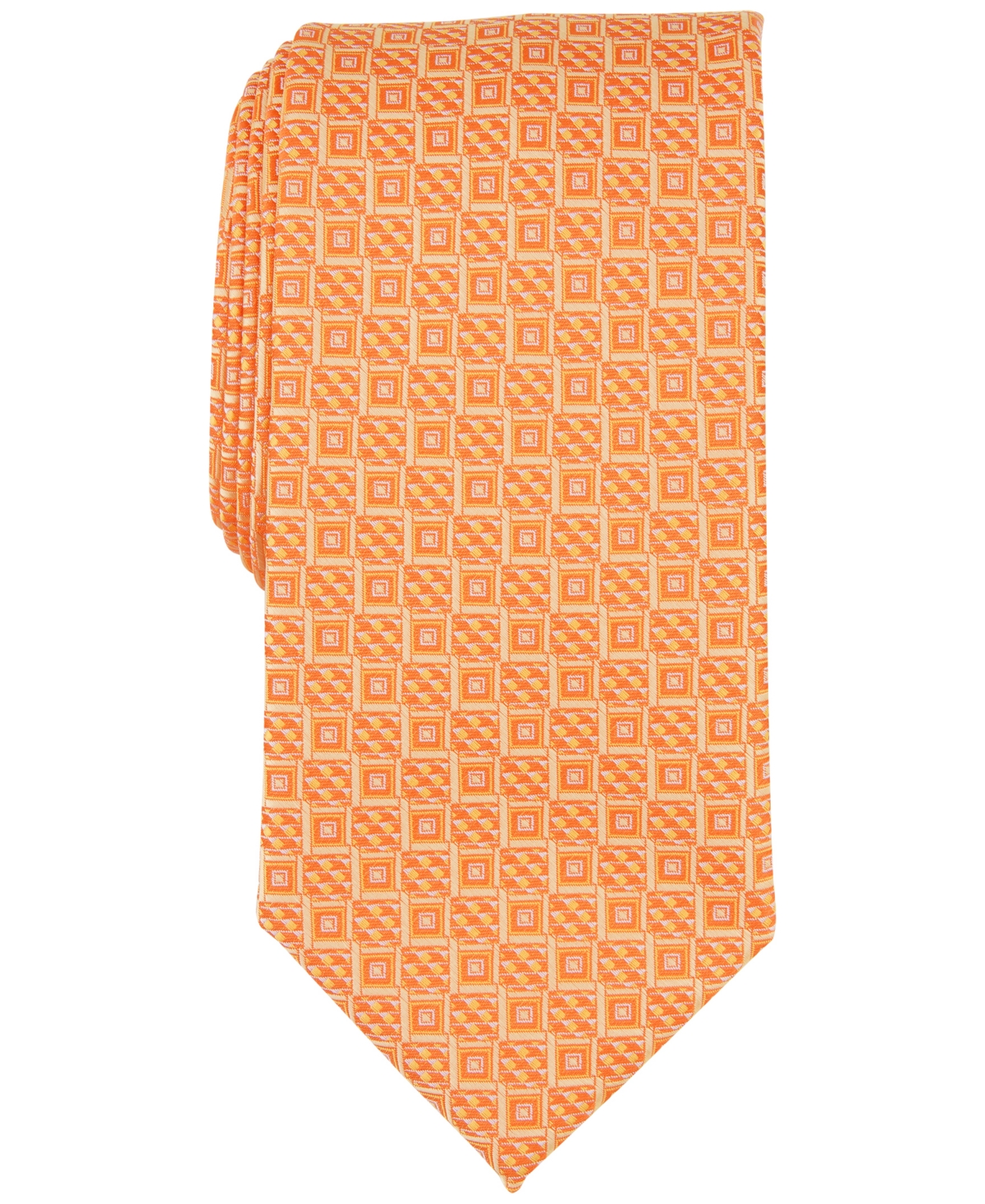 Shop Perry Ellis Men's Randall Neat Square Tie In Yellow