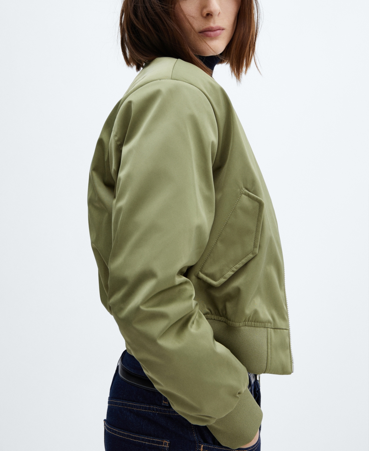 Mango Women's Oversized Bomber Jacket