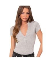 Womens Button Down Shirt Bodysuit - Macy's