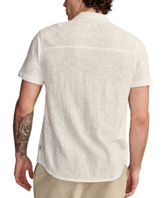 Men's Linen Short Sleeve Button Down Shirt