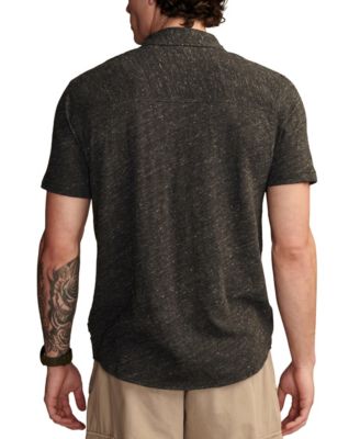 Men's Linen Short Sleeve Button Down Shirt