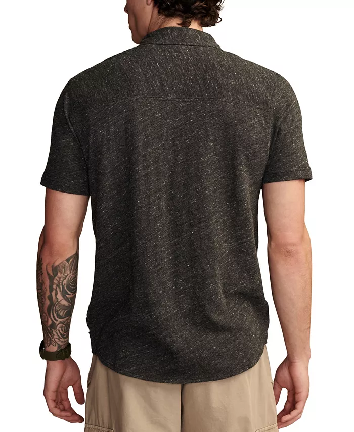 Men's Linen Blend Short-Sleeve Shirt - thumbnail 2