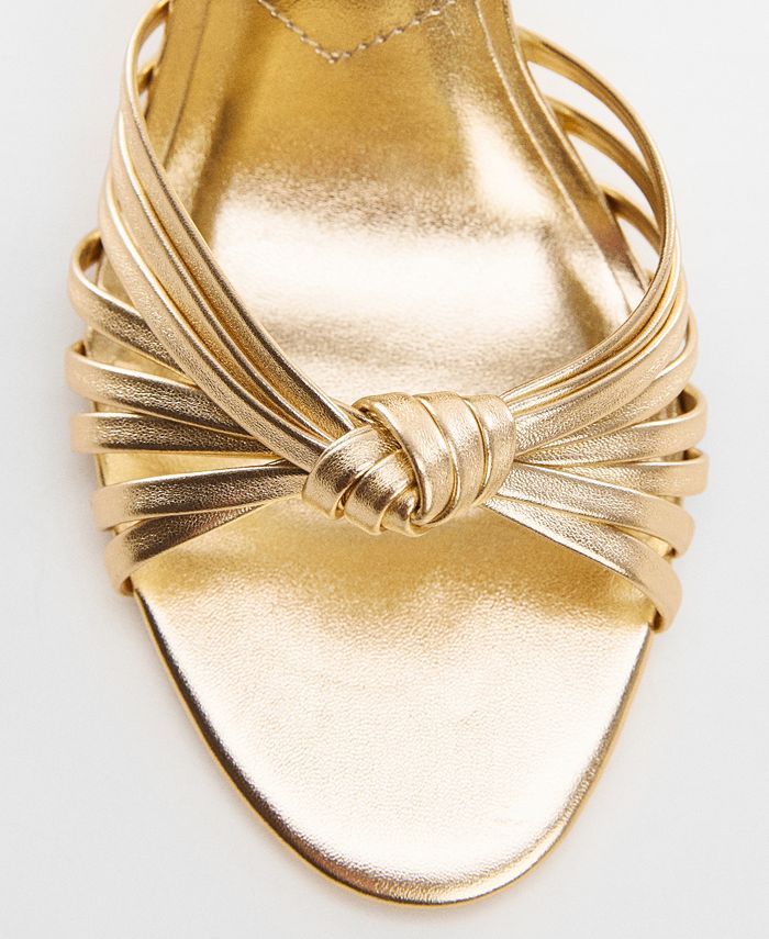 MANGO Women's Strappy Heeled Sandals - Macy's