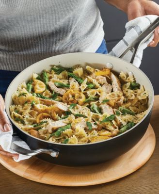 Hard Anodized Ceramic Nonstick 5 Quart Saute Pan with Lid