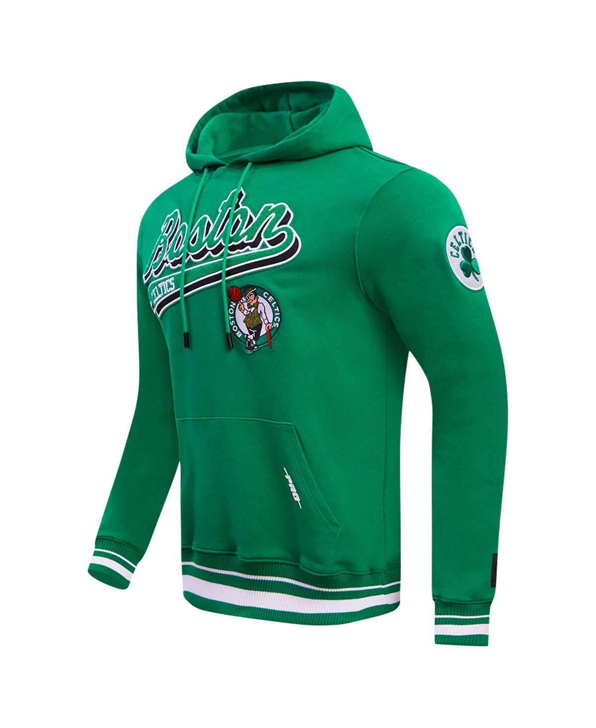 Shop Pro Standard Men's  Kelly Green Boston Celtics Script Tail Pullover Hoodie