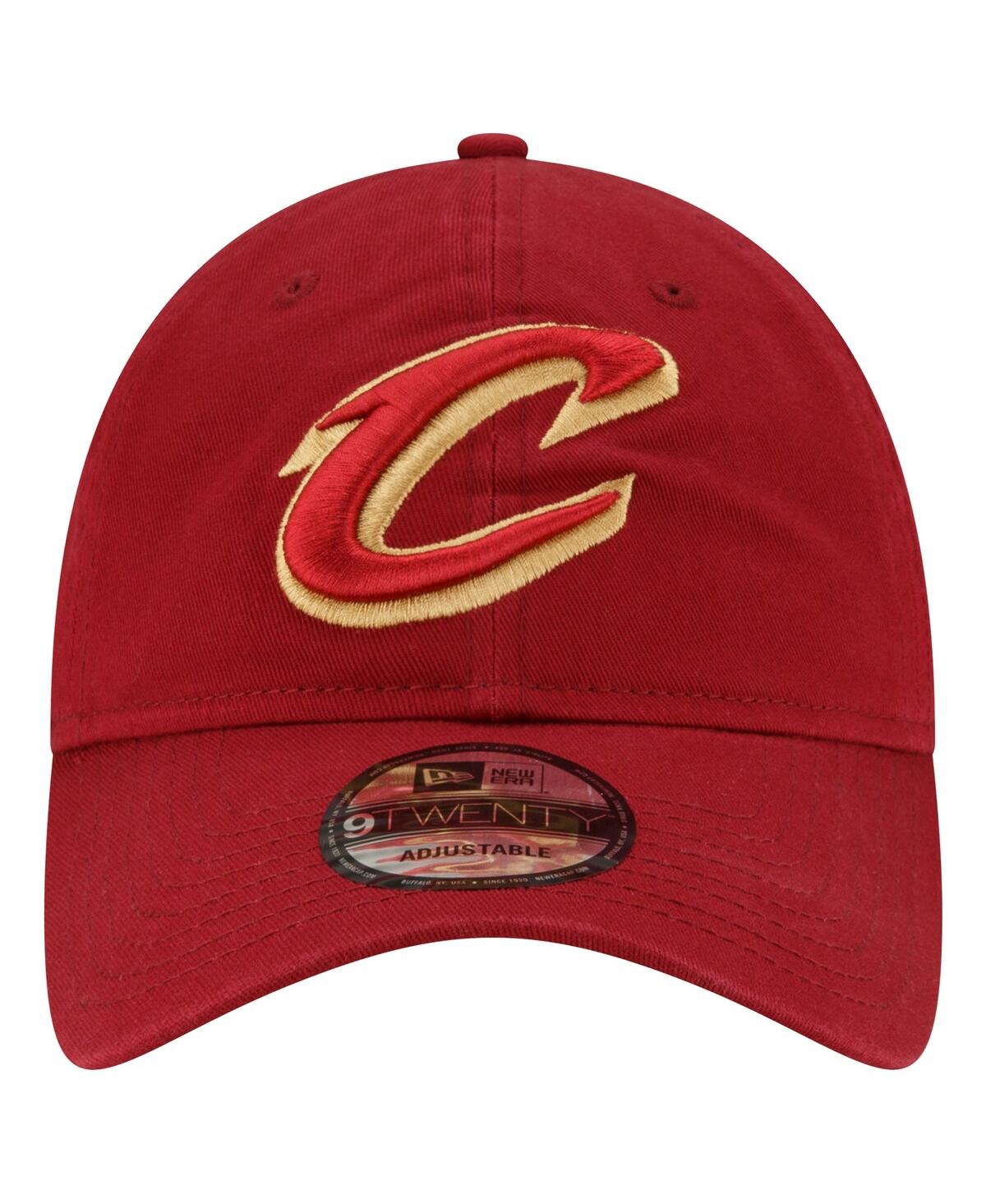 New Era Wine Cleveland Cavaliers Official Logo 9twenty Team Color Adjustable Hat In Wine