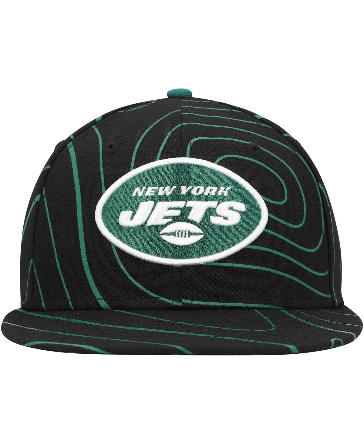 Shop New Era Men's  Black New York Jets Geo 59fifty Fitted Hat