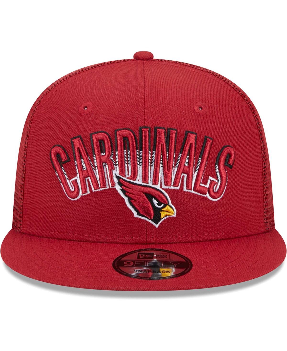 New Era Men's Cardinal Arizona Cardinals Grade Trucker 9fifty Snapback ...