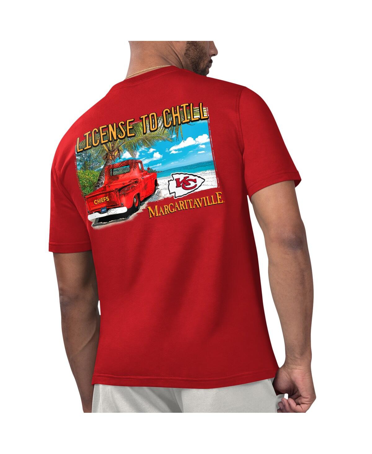 Shop Margaritaville Men's  Red Kansas City Chiefs Licensed To Chill T-shirt