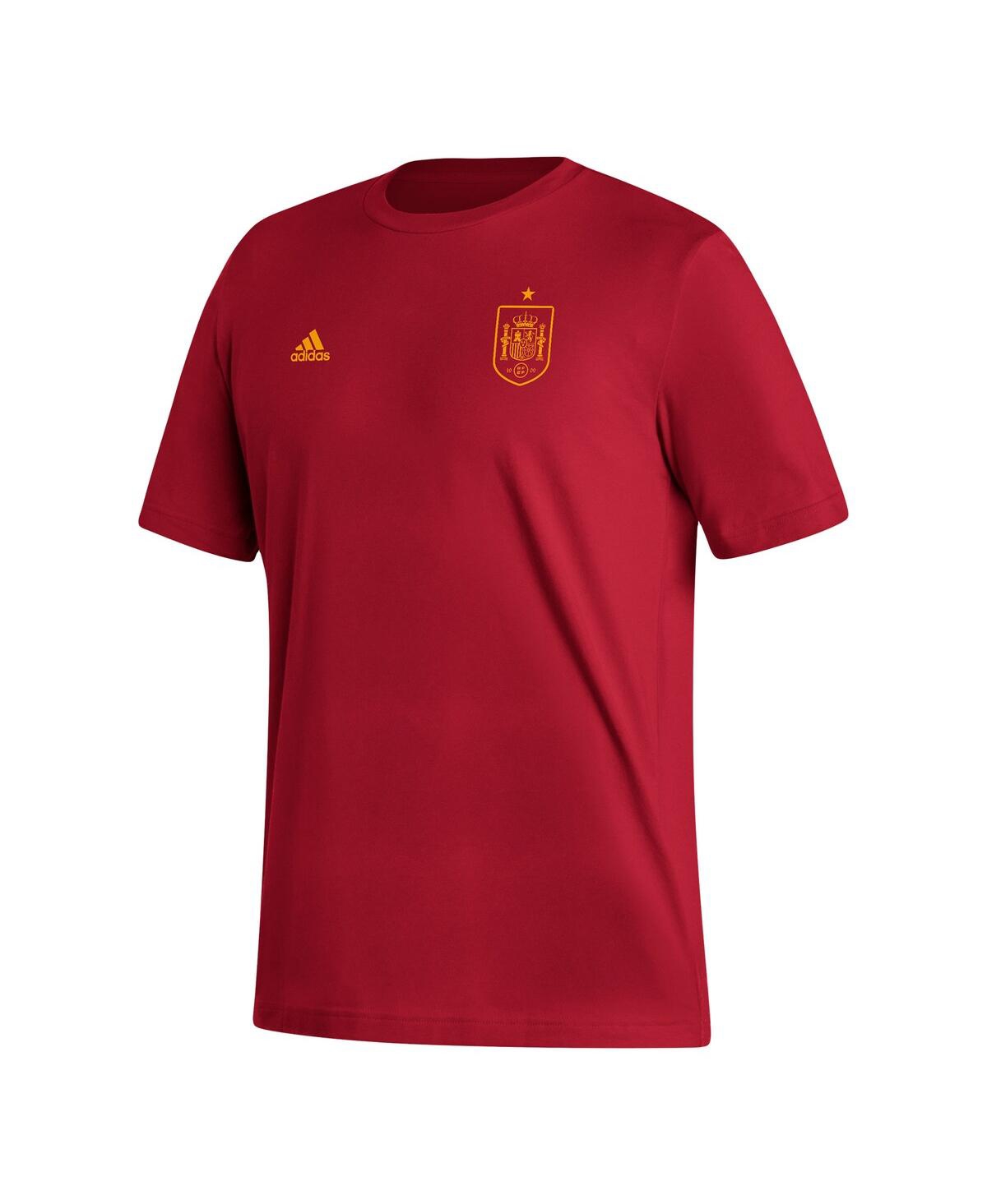 Shop Adidas Originals Men's Adidas Red Spain National Team Crest T-shirt