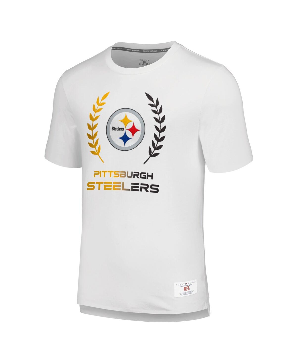 Shop Tommy Hilfiger Men's  White Pittsburgh Steelers Miles T-shirt