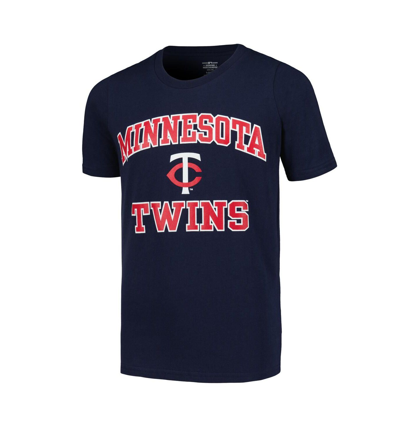 Футболка Fanatics Navy Minnesota Twins Heart and Soul для мальчиков — фото 2