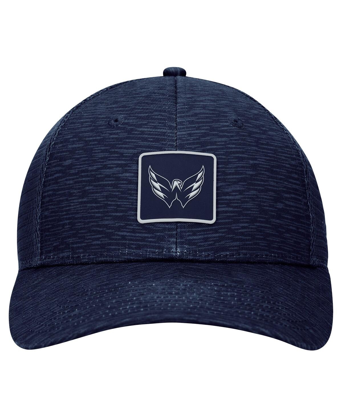 Fanatics Women's  Navy Washington Capitals Authentic Pro Road Trucker Adjustable Hat In Navy
