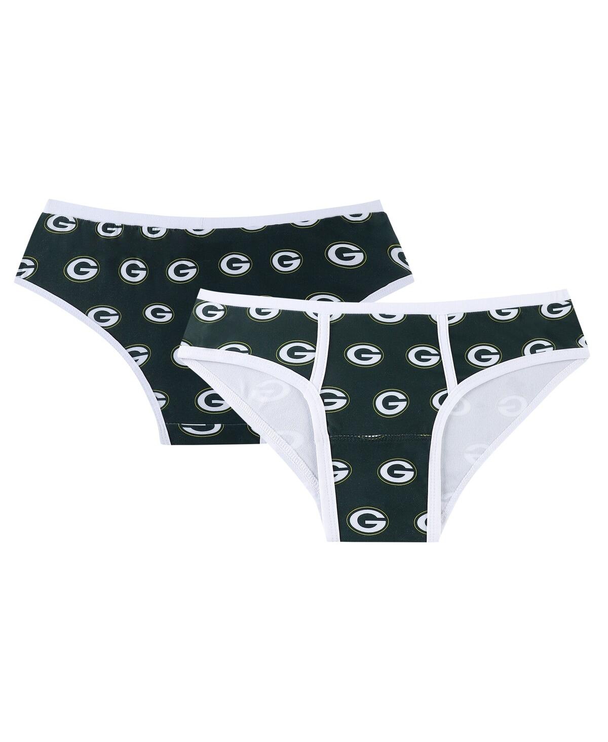 Shop Concepts Sport Women's  Green Green Bay Packers Gauge Allover Print Knit Panties