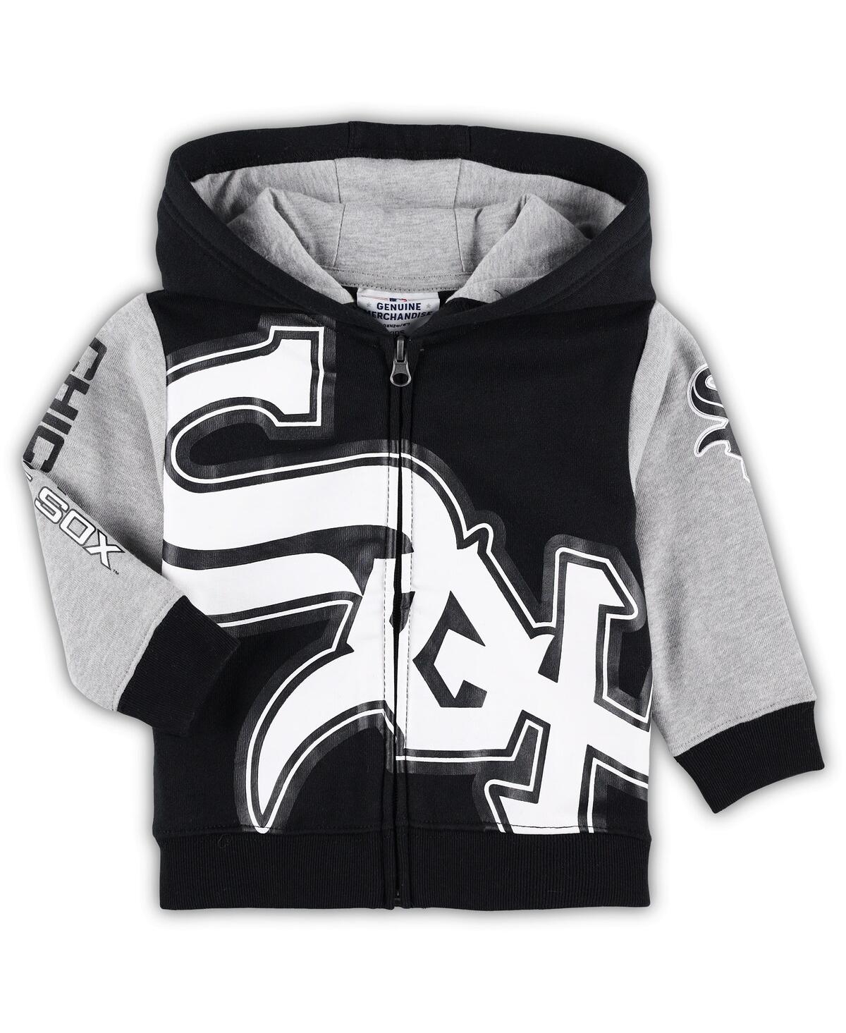 Shop Outerstuff Baby Boys And Girls Black Chicago White Sox Poster Board Full-zip Hoodie
