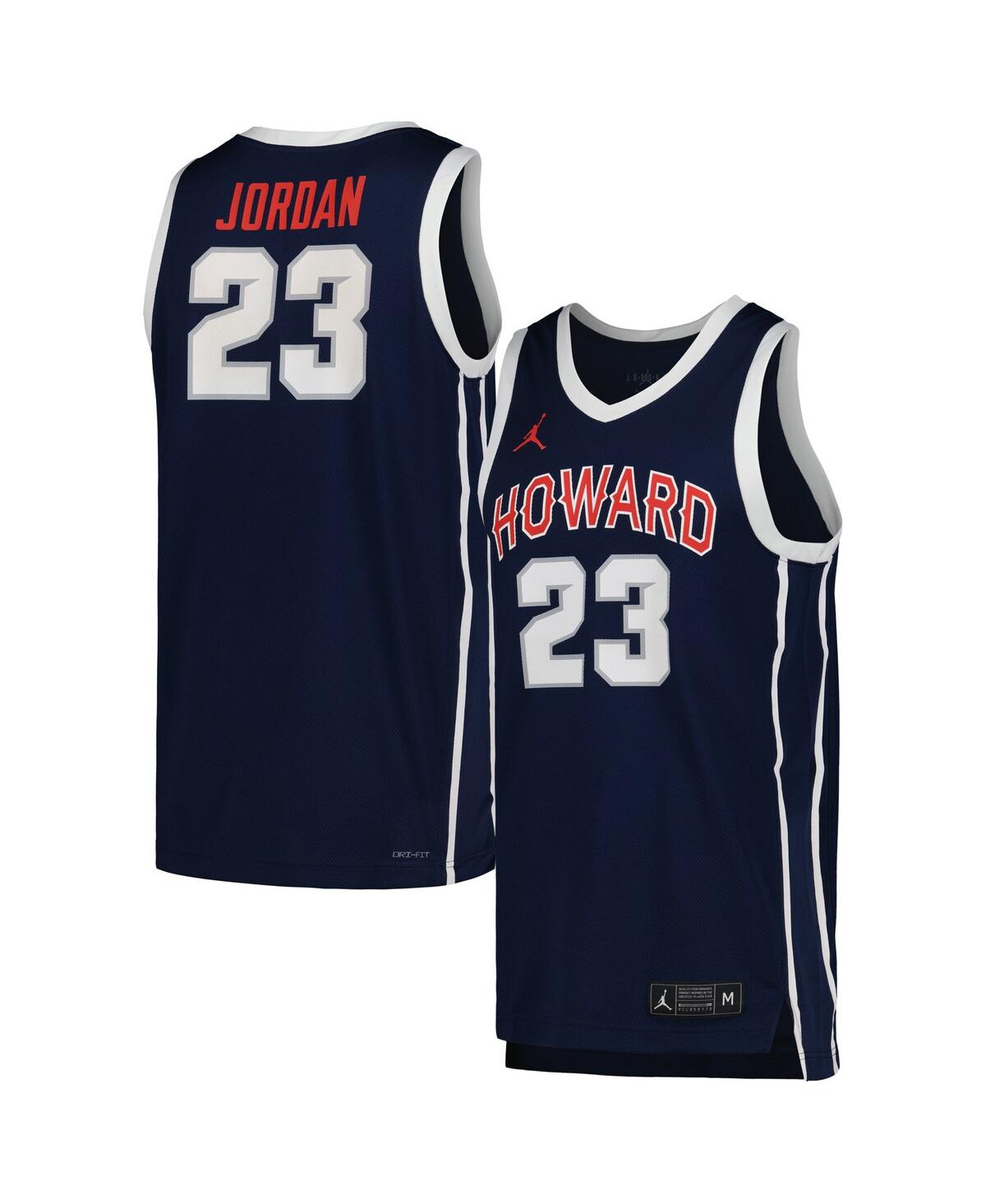 Men's Jordan Michael Jordan Navy Howard University Bisons Replica Basketball Jersey - Navy