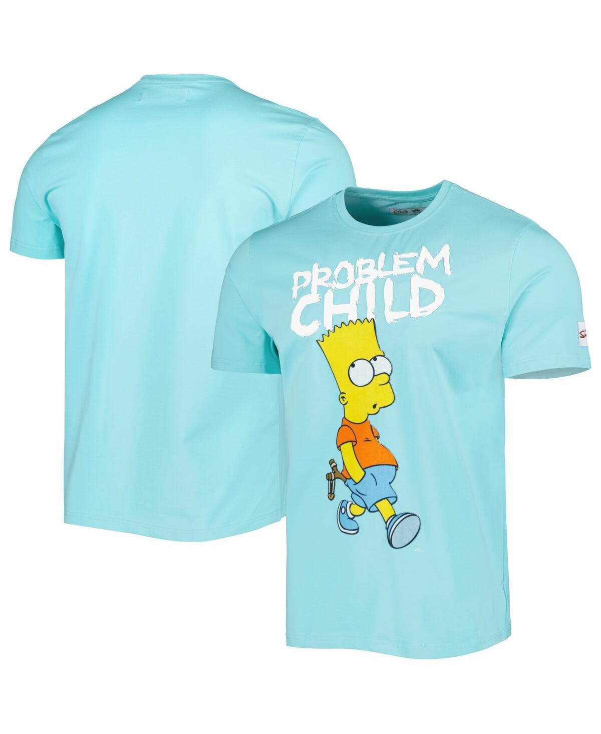 Shop Freeze Max Men's  Light Blue The Simpsons Problem Child T-shirt