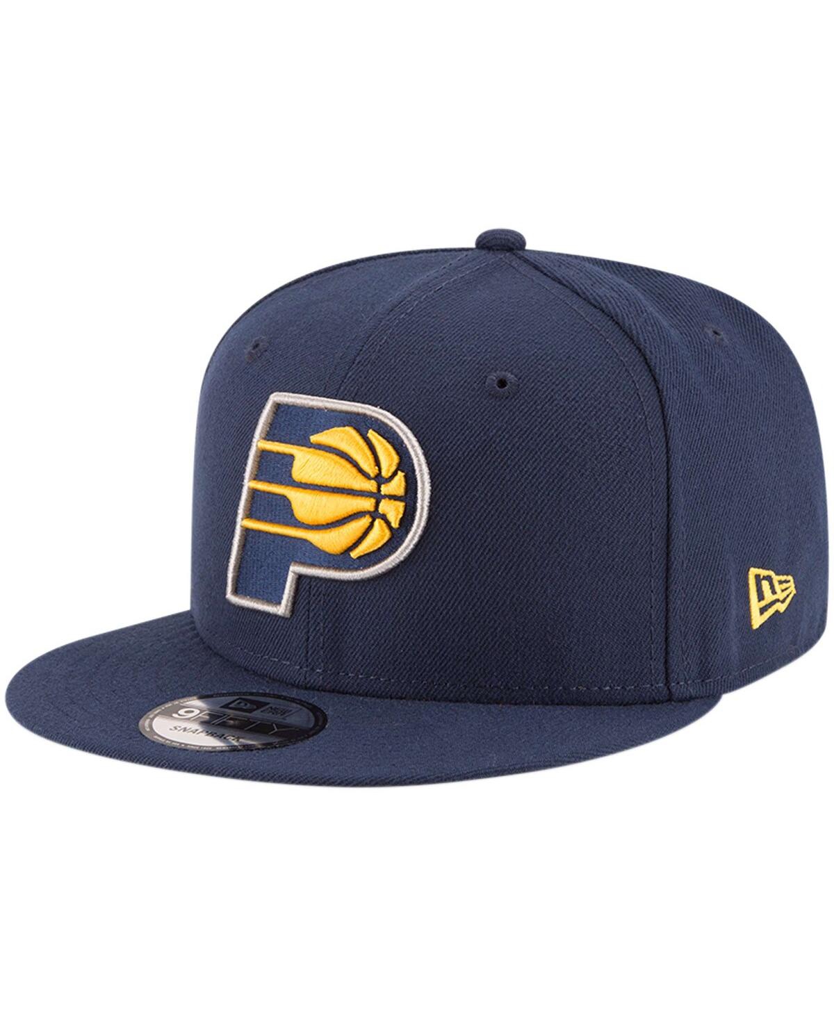Shop New Era Men's  Navy Indiana Pacers Official Team Color 9fifty Snapback Hat