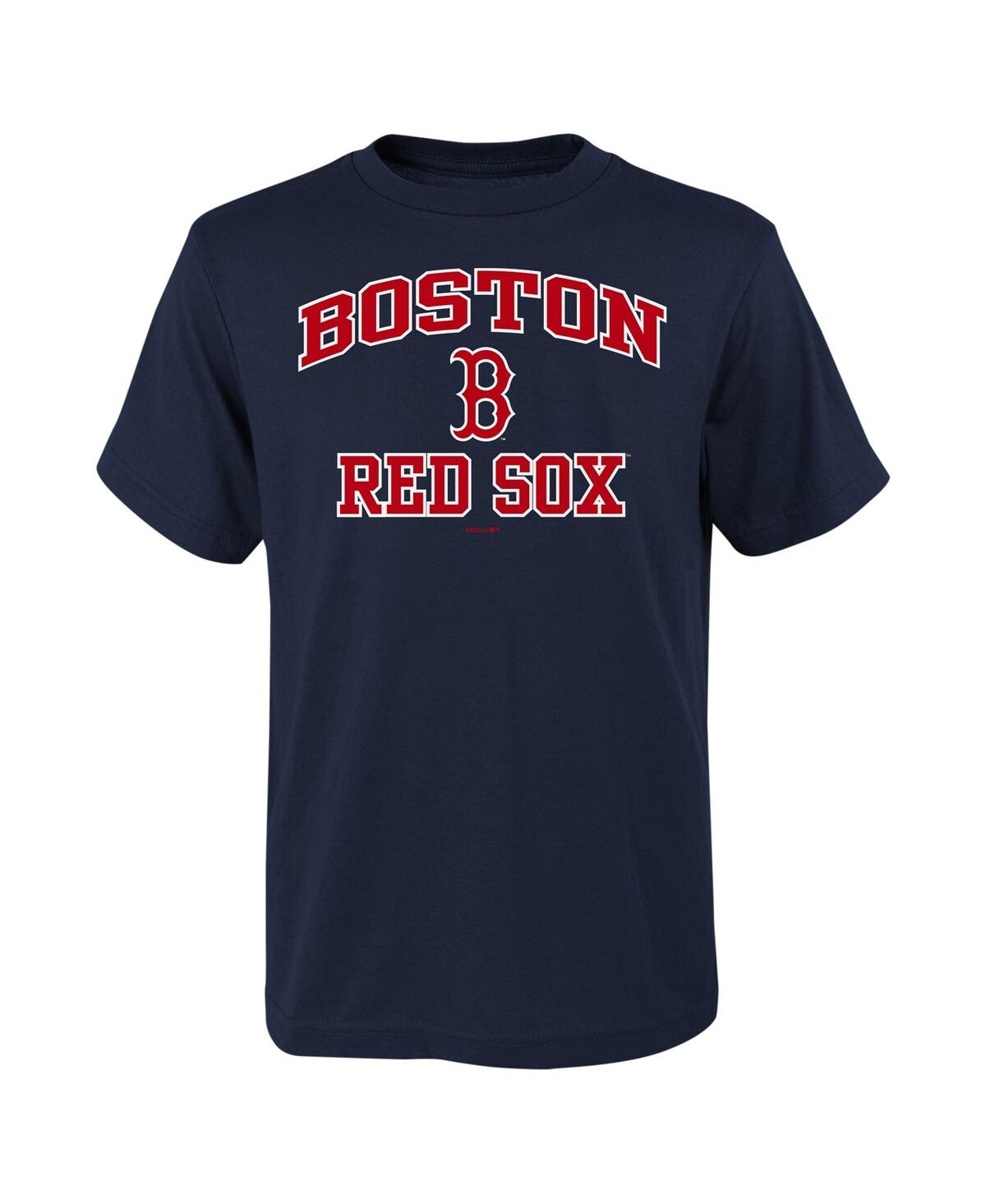 Shop Fanatics Big Boys  Navy Boston Red Sox Heart & Soul T-shirt