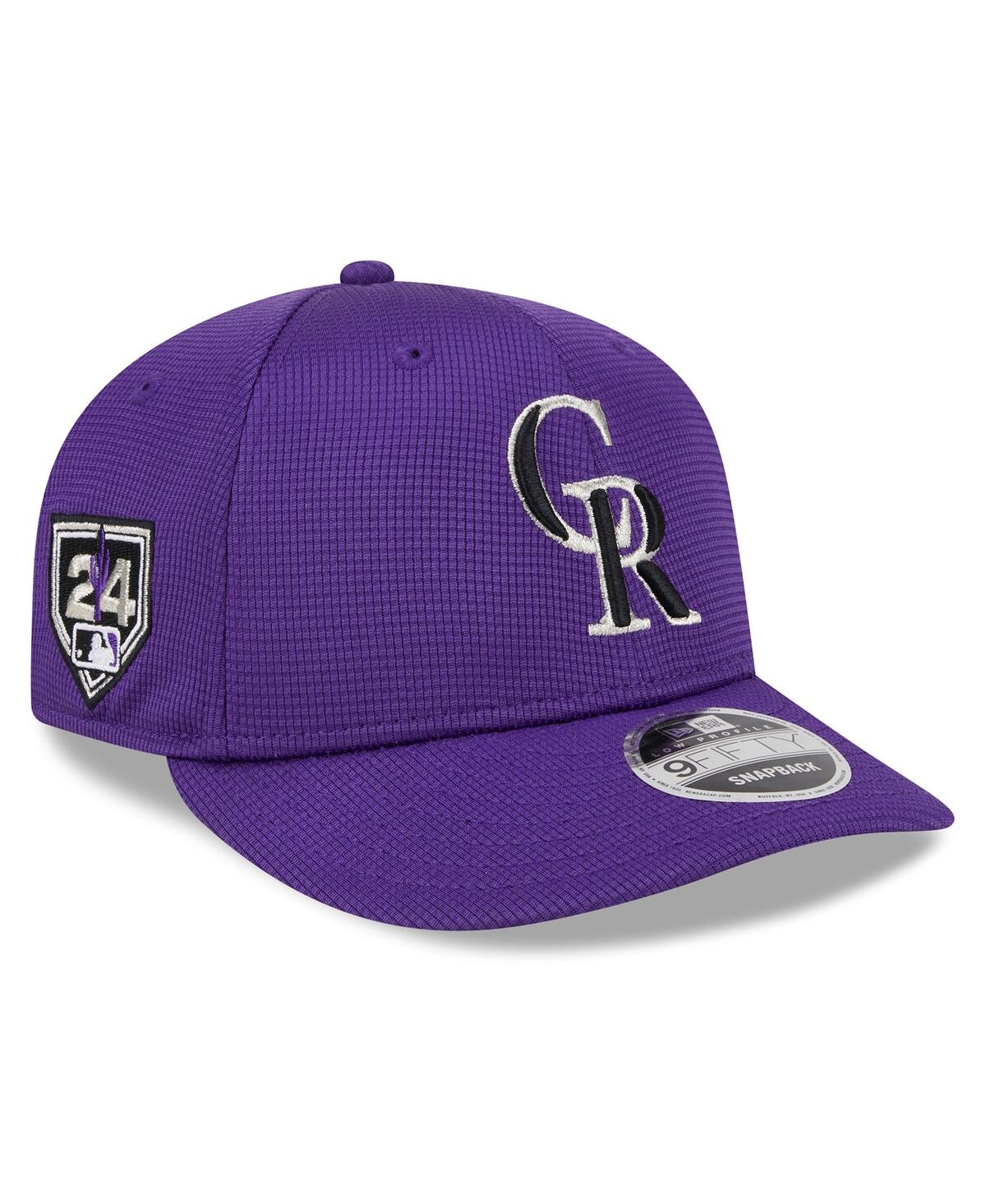 Shop New Era Men's  Purple Colorado Rockies 2024 Spring Training Low Profile 9fifty Snapback Hat